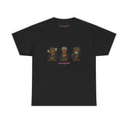 Wise Monkeys Classic Tee in Black, front