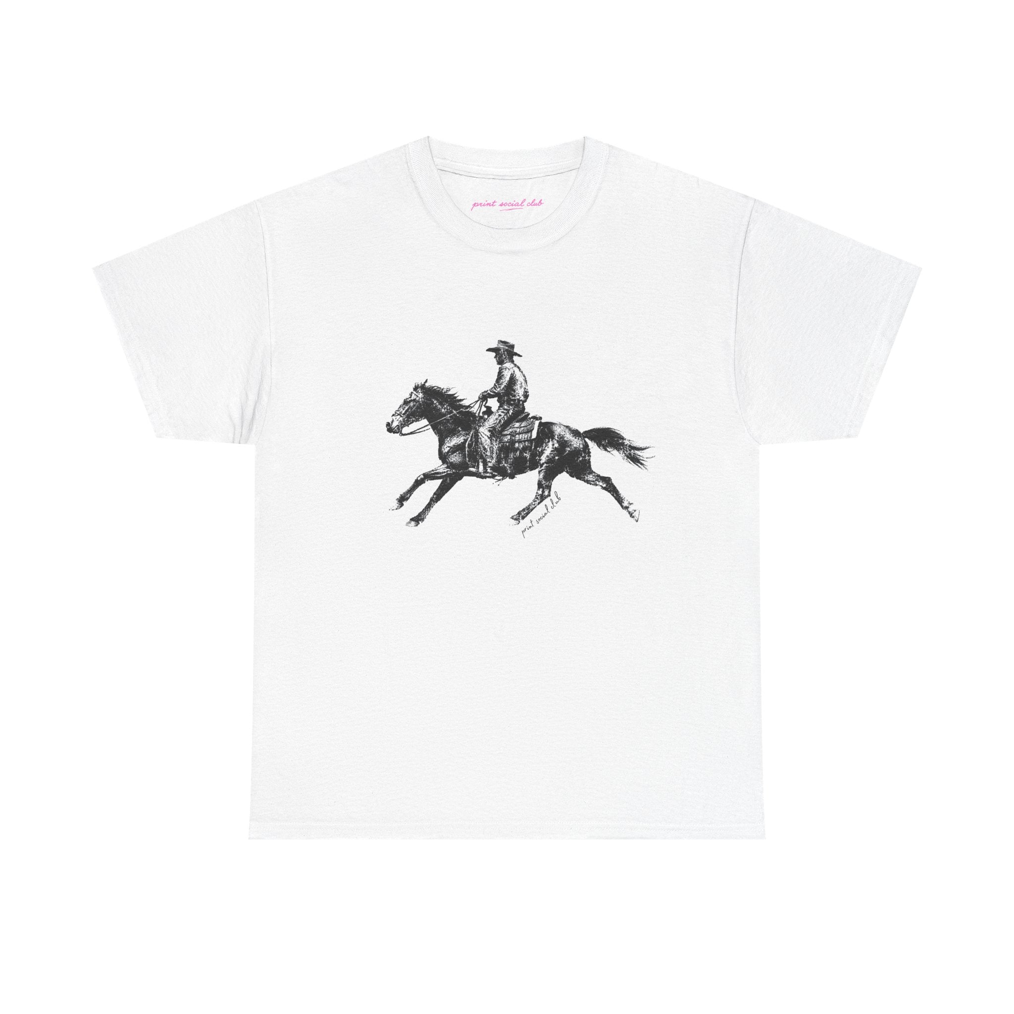 Wild West Classic Tee in White, front