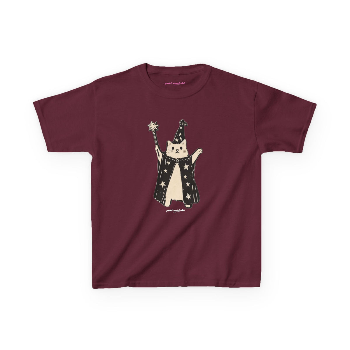Wizard Cat Baby Tee, front
