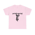 Save Wild Monkeys Classic Tee in Light Pink, front