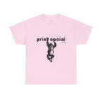 Save Wild Monkeys Classic Tee in Light Pink, front