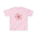 He Sent Flowers Baby Tee in Light Pink, front