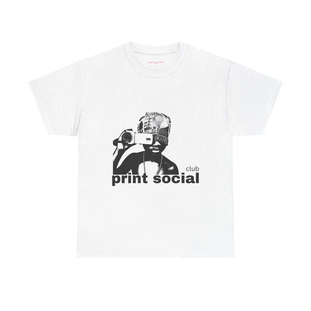 Camera Kid Classic Tee in White, front