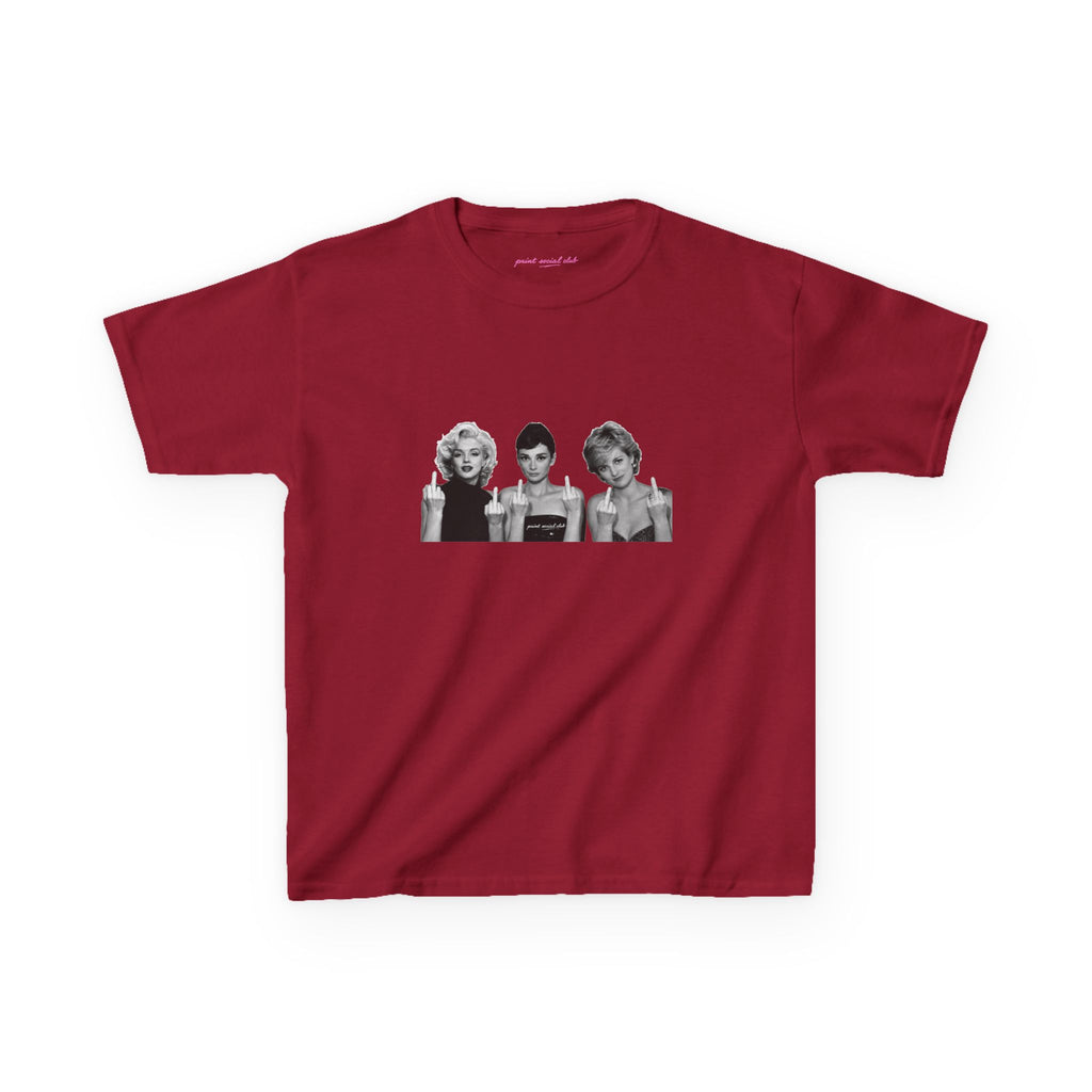 Iconic 3 Baby Tee in Cardinal Red, front