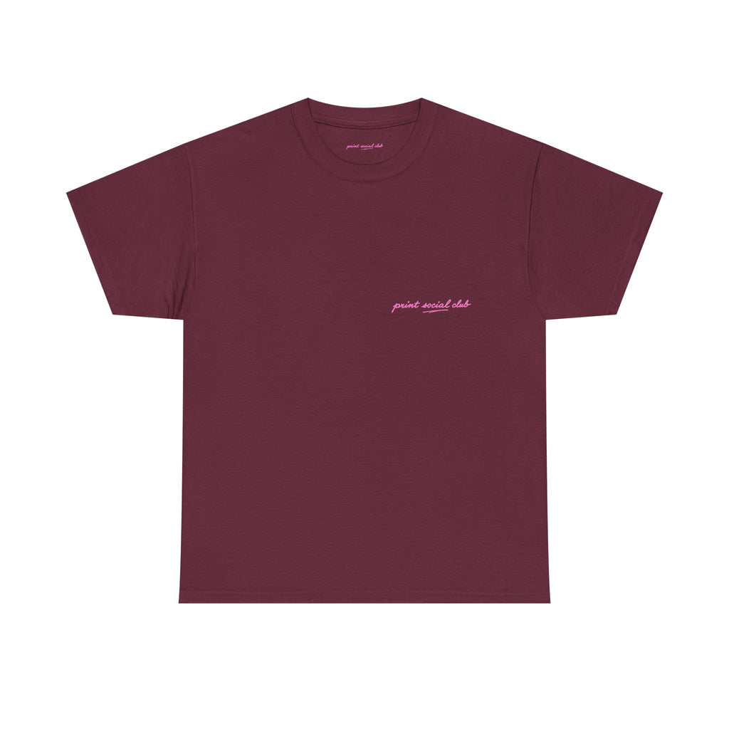 LNF Classic Tee in Maroon, front
