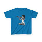 Hands-Up Baby Tee in Sapphire, front
