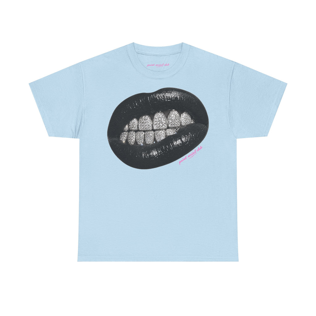 Grrr Classic Tee in Light Blue, front