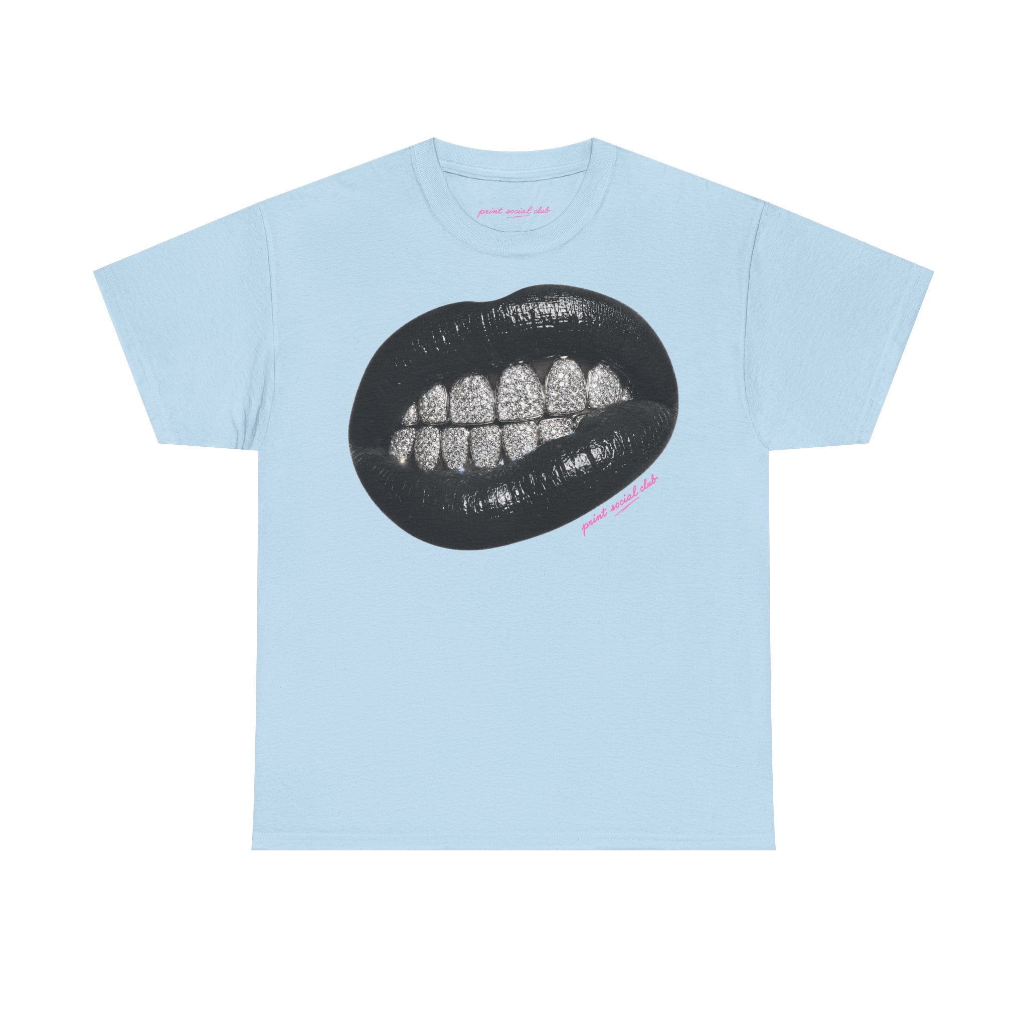 Grrr Classic Tee in Light Blue, front
