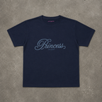 Blue Princess Baby Tee, front