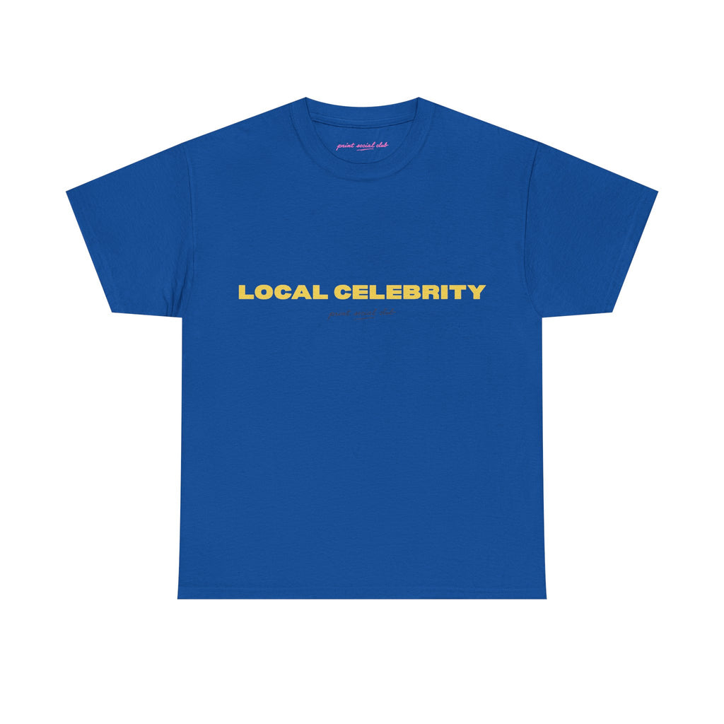 Local Celebrity Classic Tee in Royal, front