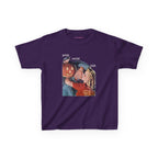 Pumpkin Kiss Baby Tee in Purple, front