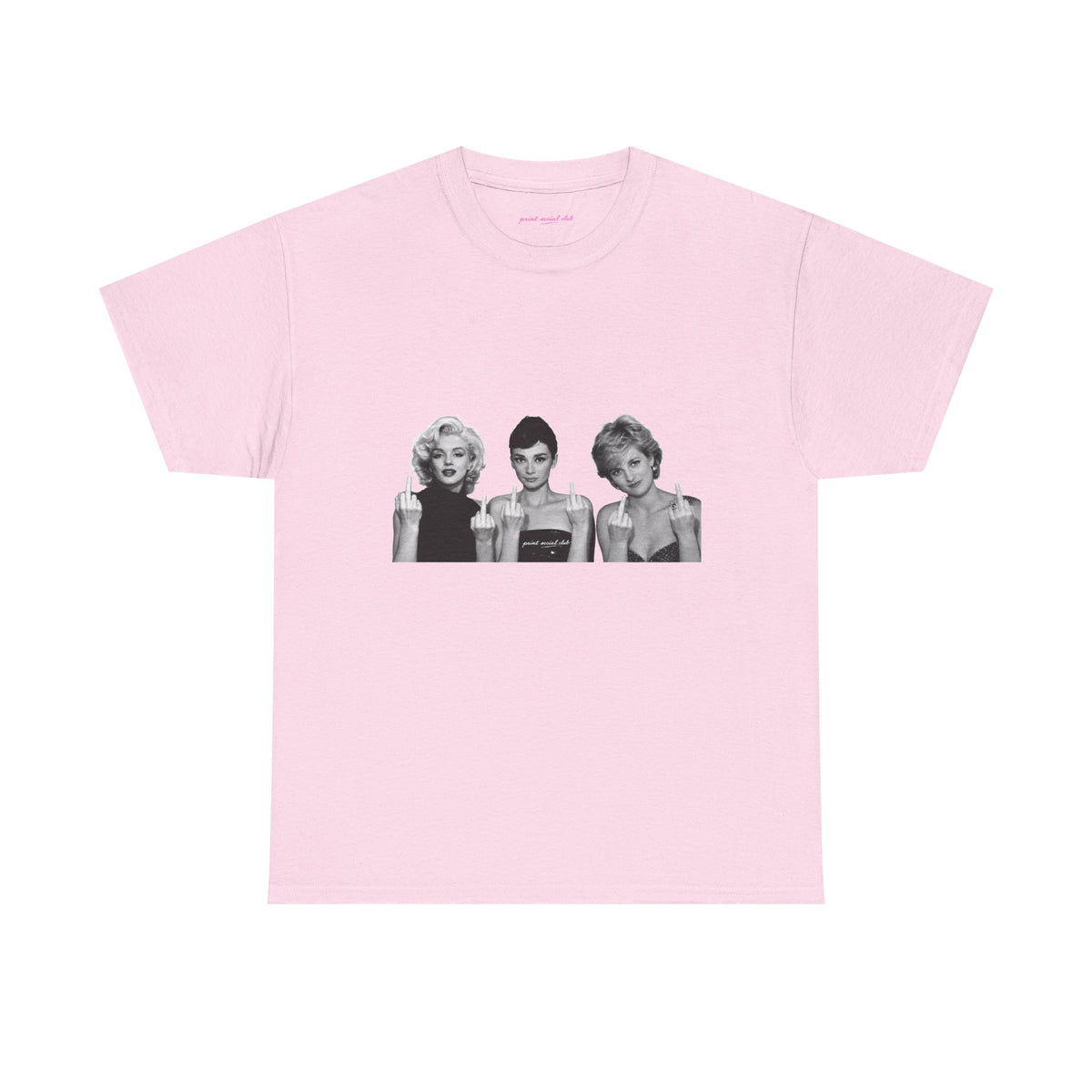 Iconic 3 Classic Tee in Light Pink, front
