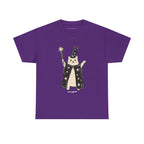 Wizard Cat Classic Tee in Purple, front