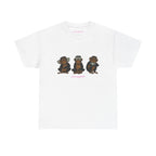 Wise Monkeys Classic Tee - double sided in White, front
