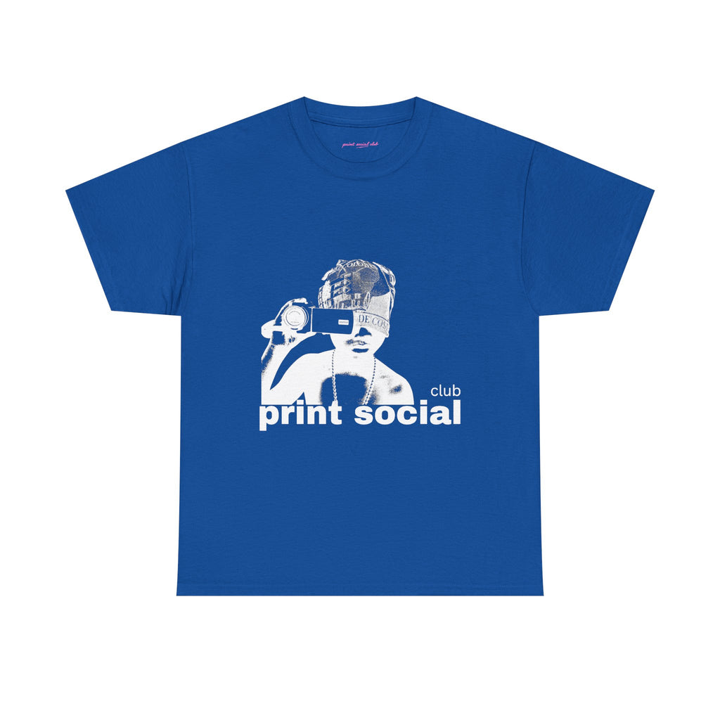 Camera Kid Classic Tee in Royal, front