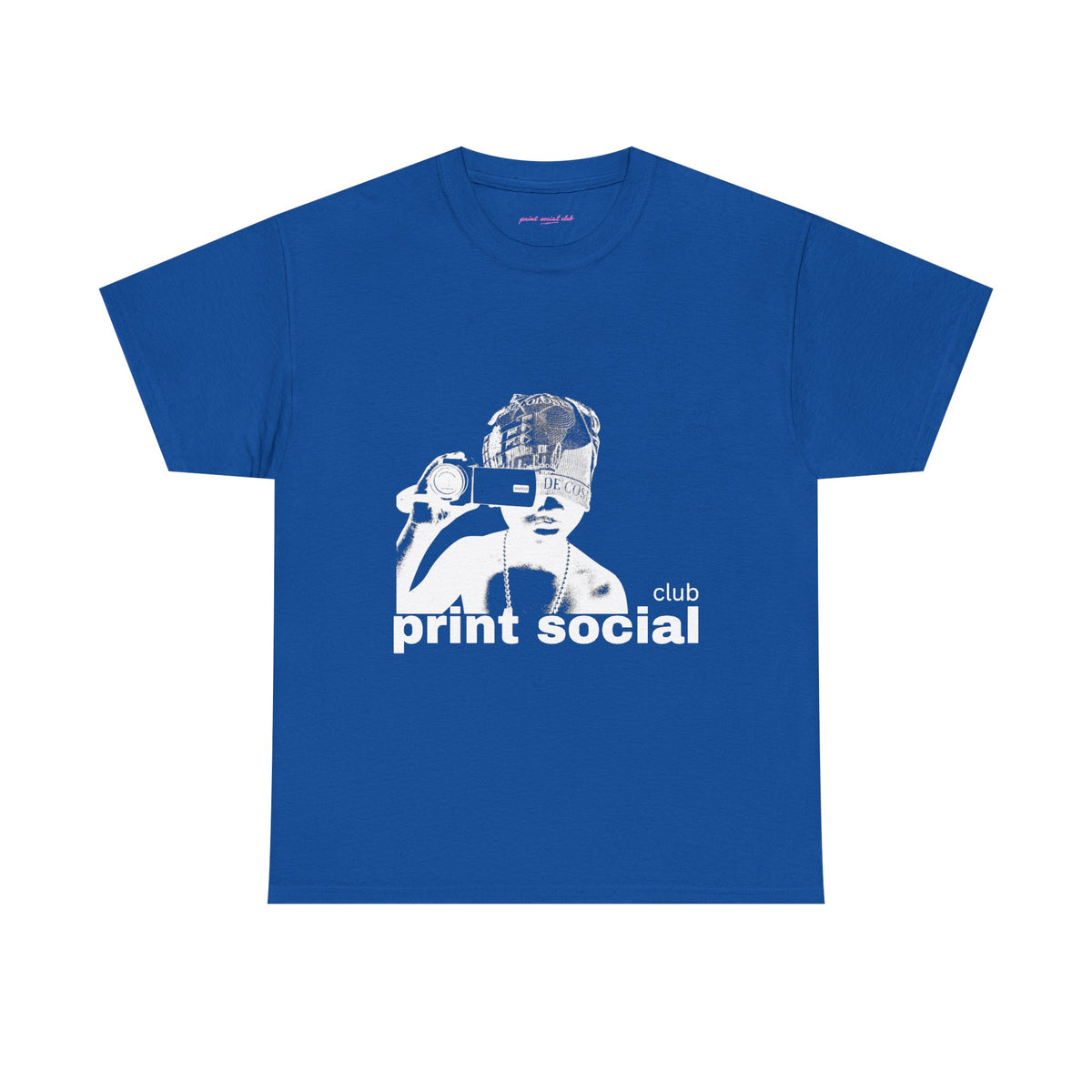 Camera Kid Classic Tee in Royal, front