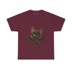 Little Bat Classic Tee in Maroon, front