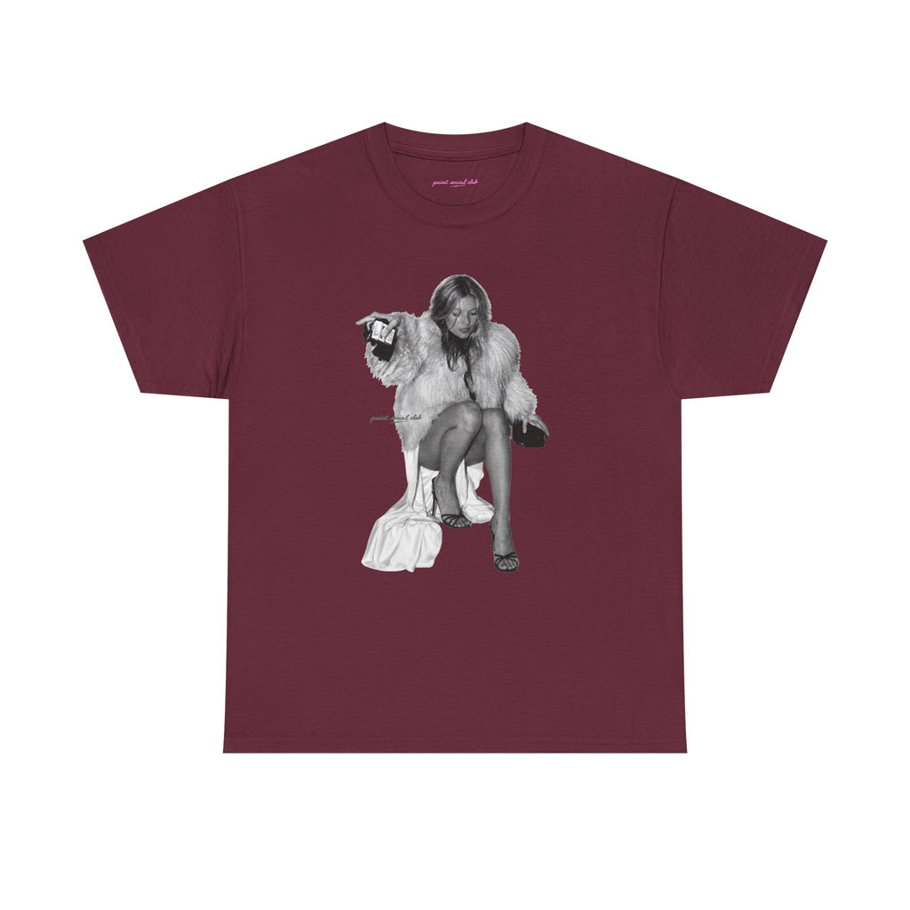 Moss Classic Tee in Maroon, front