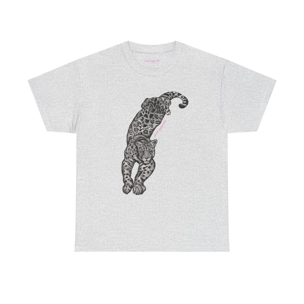 Leopardess Classic Tee in Ash, front