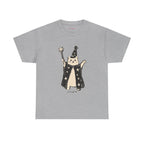 Wizard Cat Classic Tee in Sport Grey, front