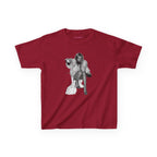 Moss Baby Tee in Cardinal Red, front