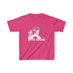 Camera Kid Baby Tee in Heliconia, front