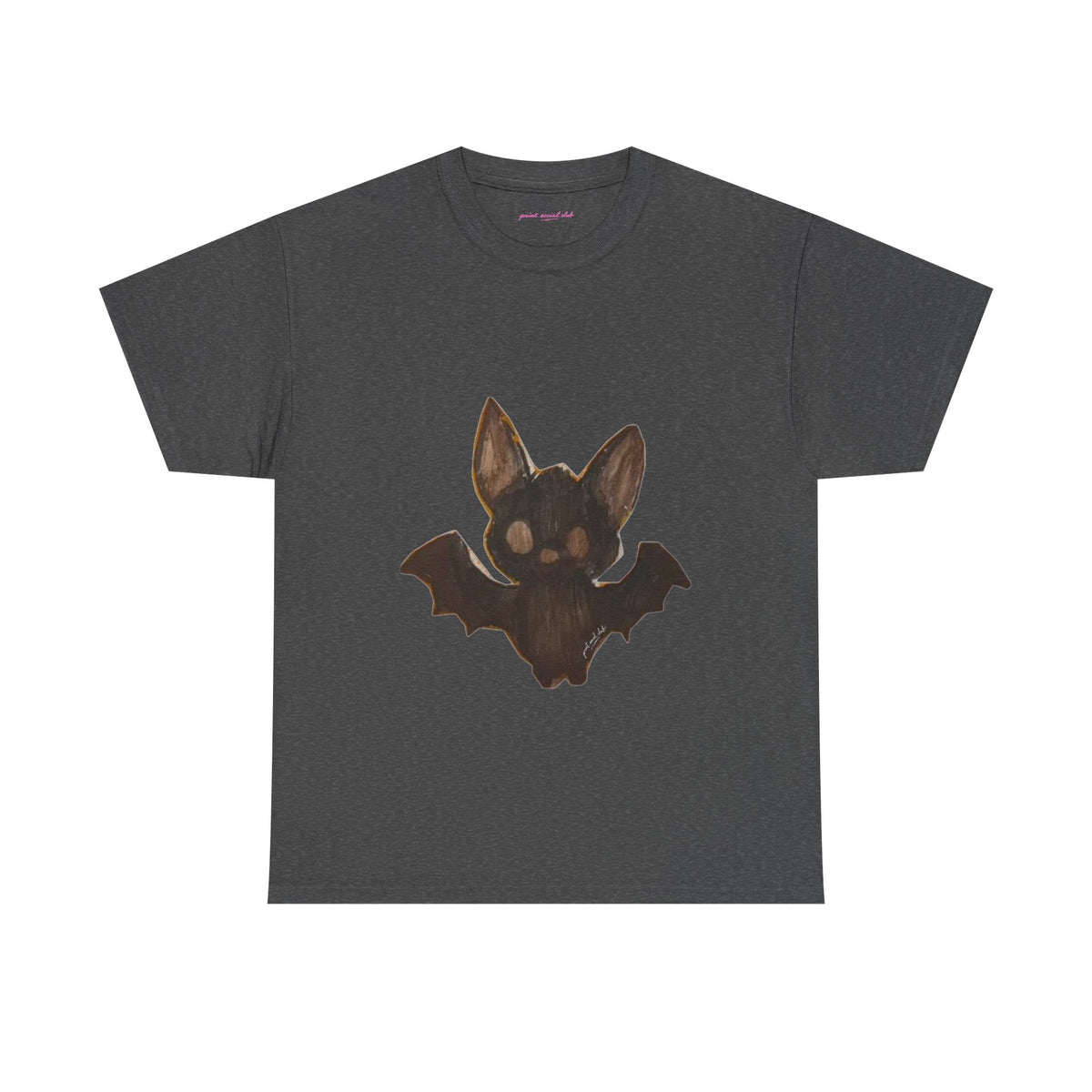 Little Bat Classic Tee in Dark Heather, front