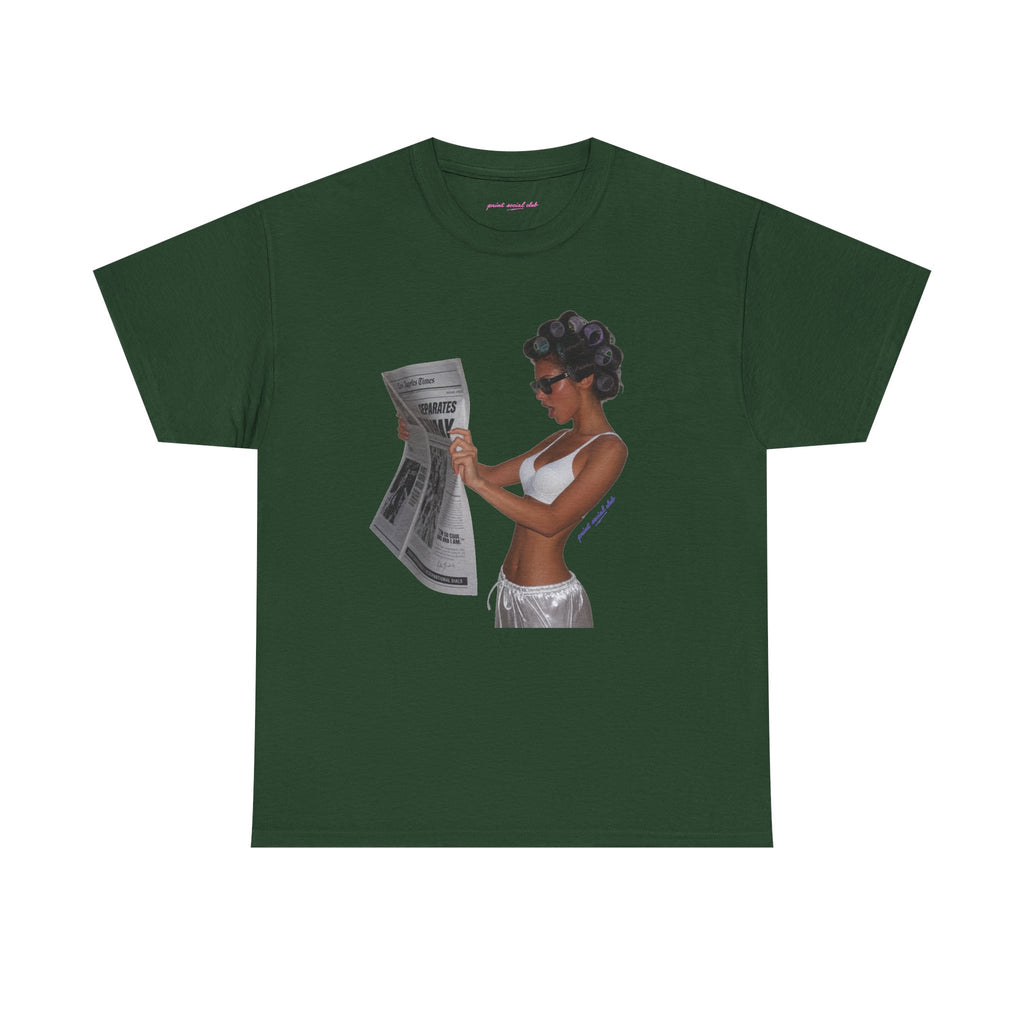 News Classic Tee in Forest Green, front