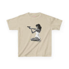 Hands-Up Baby Tee in Sand, front