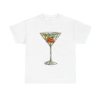 Pumpkin Martini Classic Tee in White, front