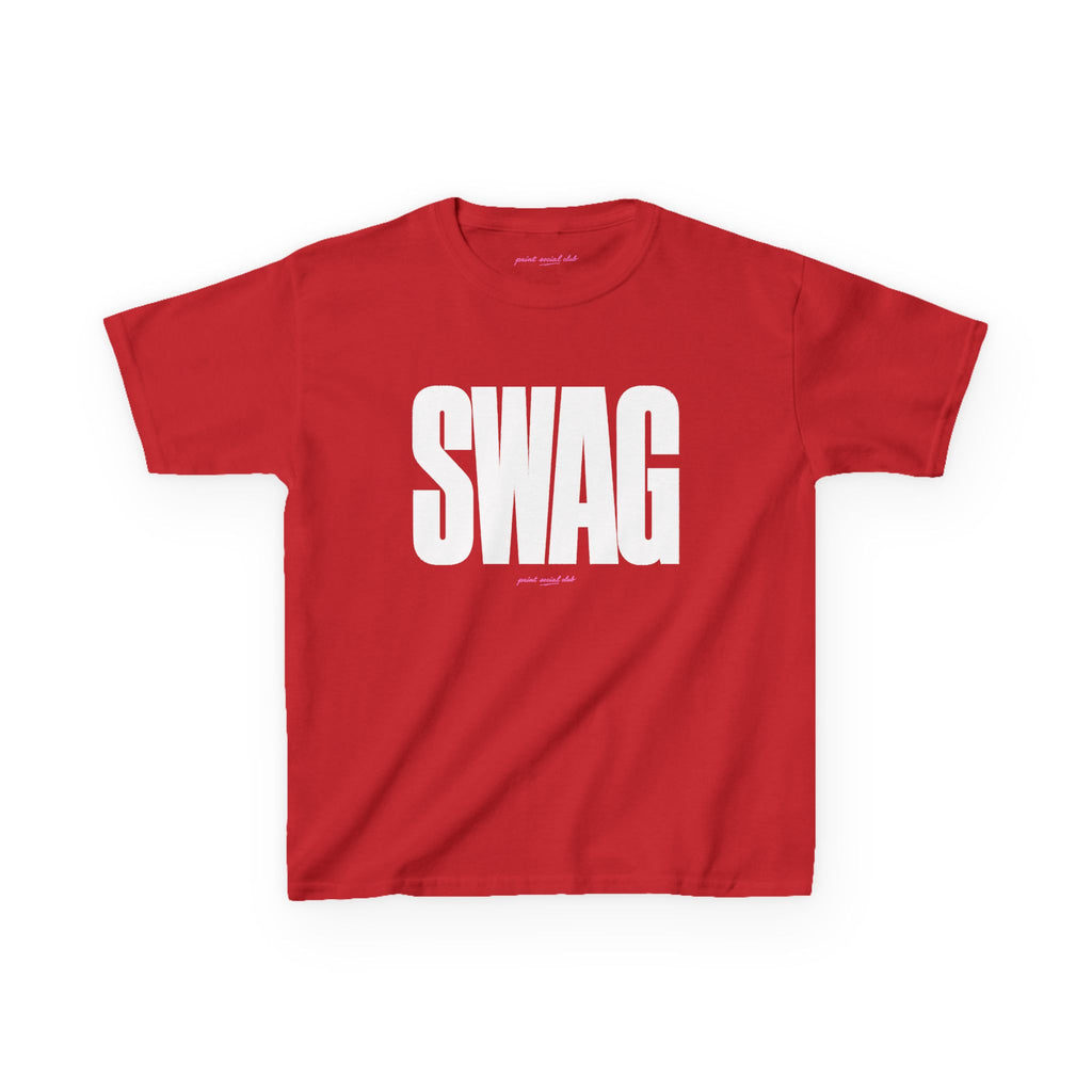 SWAG Baby Tee in Red, front