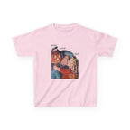 Pumpkin Kiss Baby Tee in Light Pink, front