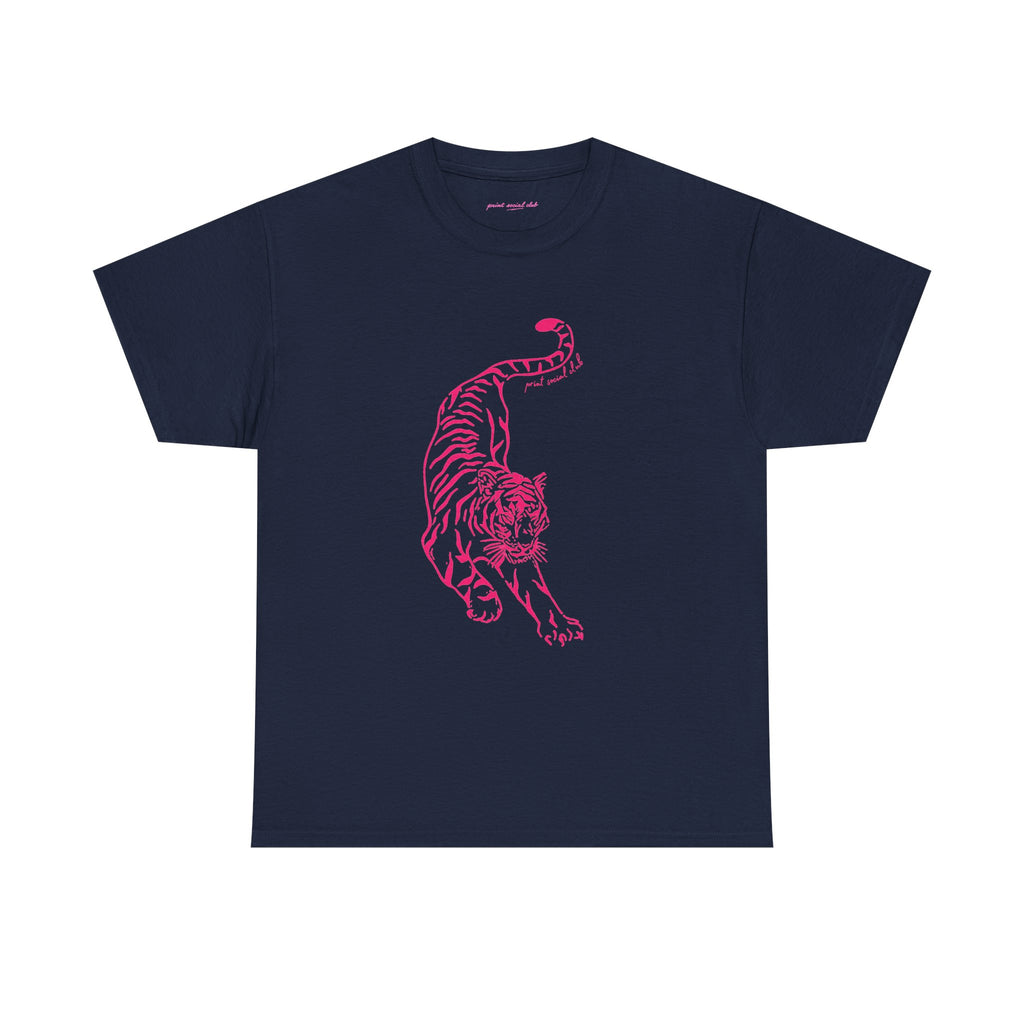 Stretching Classic Tee in Navy, front