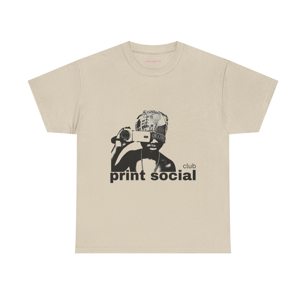 Camera Kid Classic Tee in Sand, front