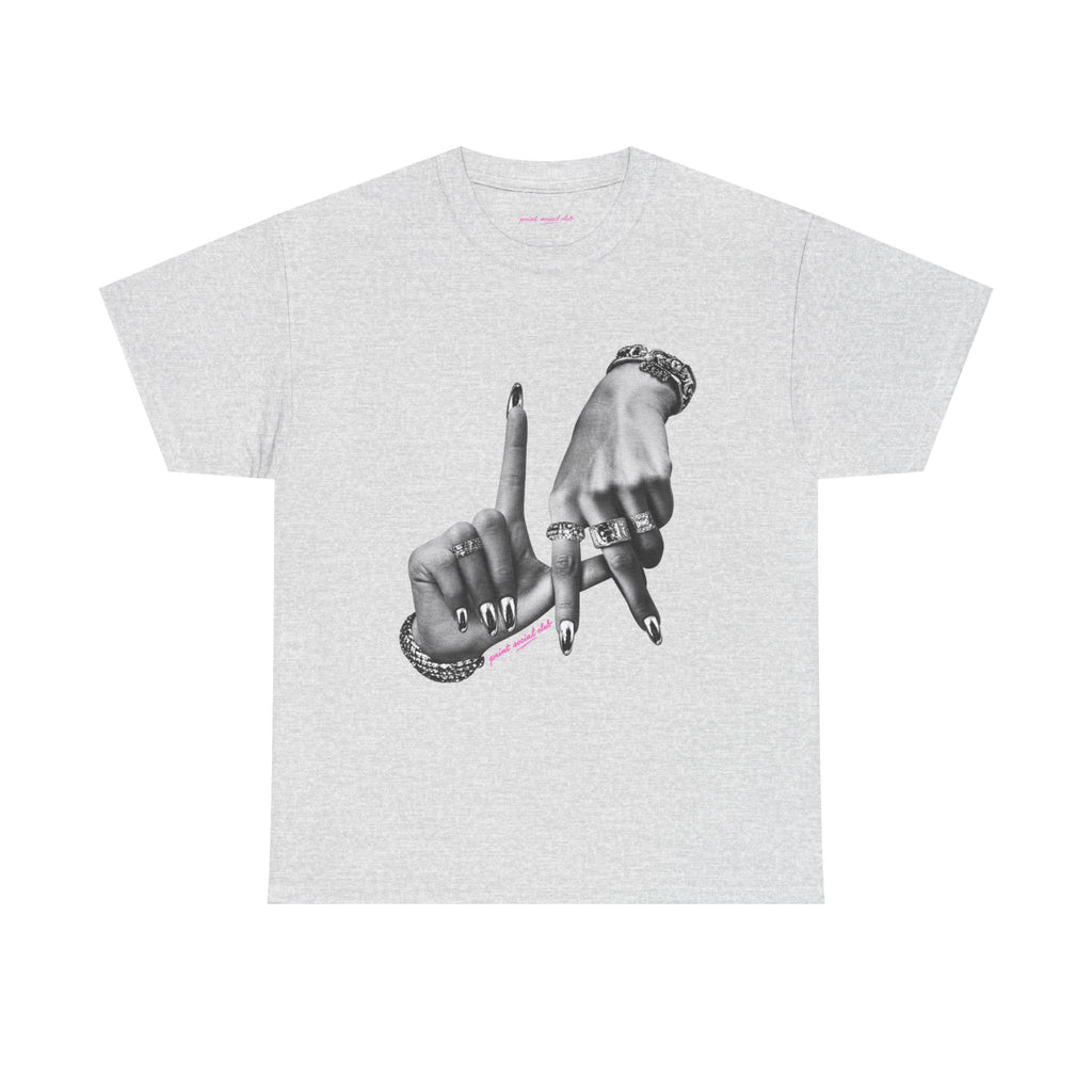 LA Classic Tee in Ash, front