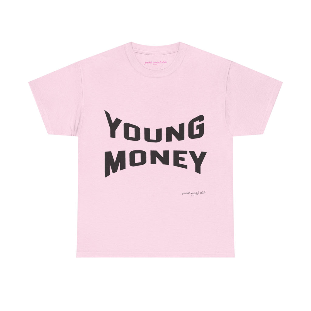 Young Money Classic Tee in Light Pink, front