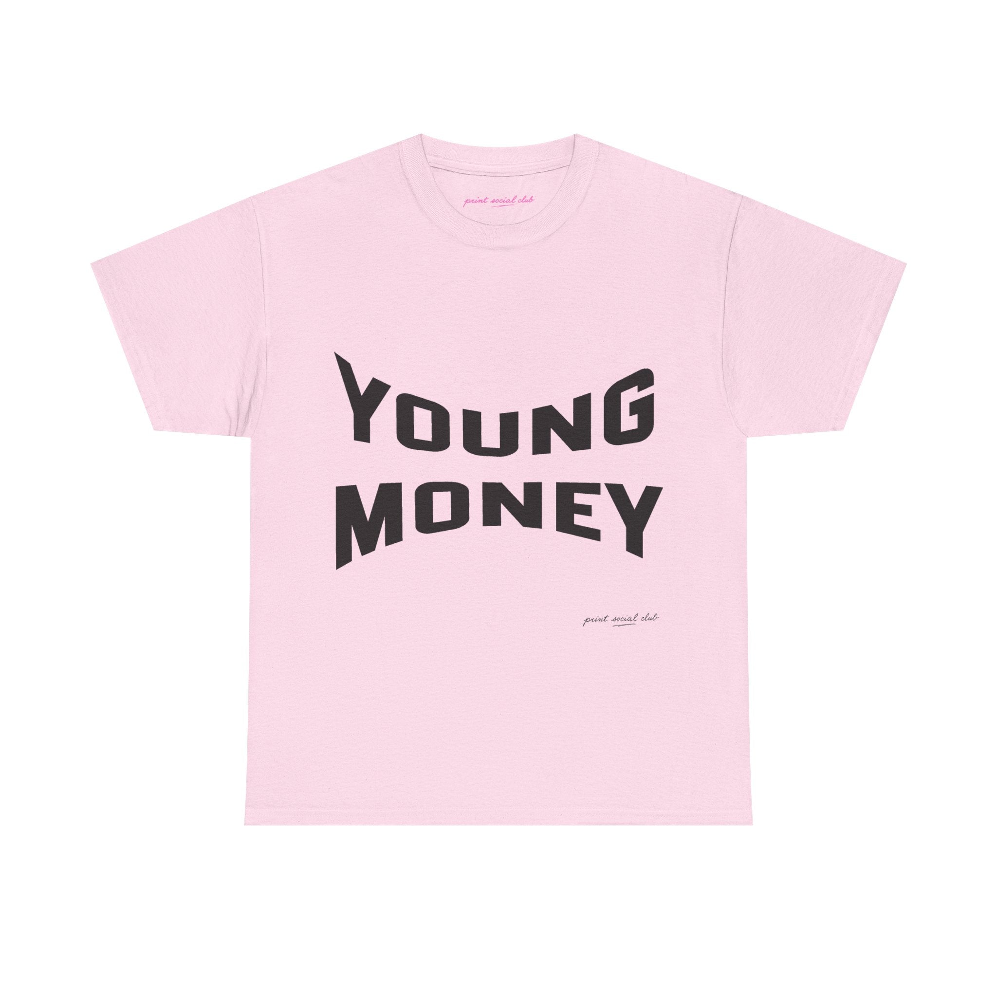 Young Money Classic Tee in Light Pink, front