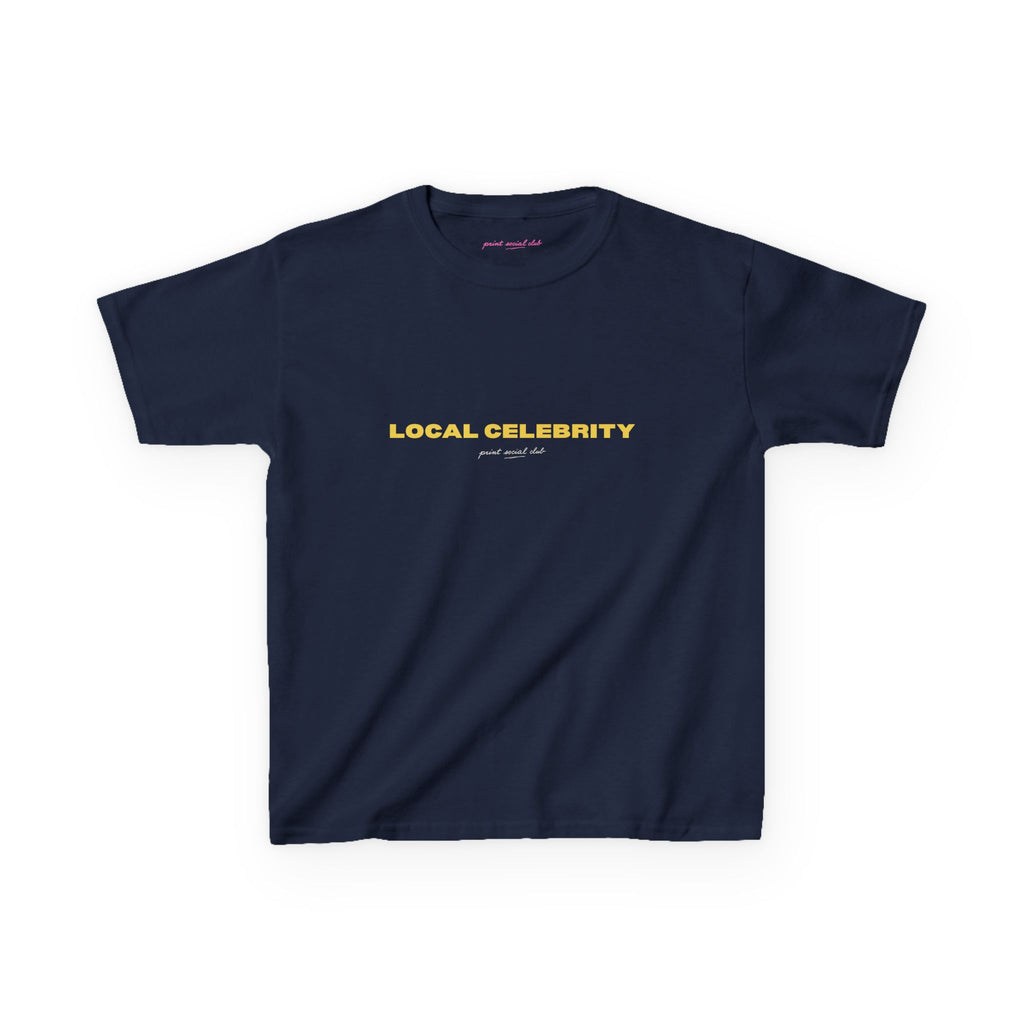 Local Celebrity Baby Tee, front