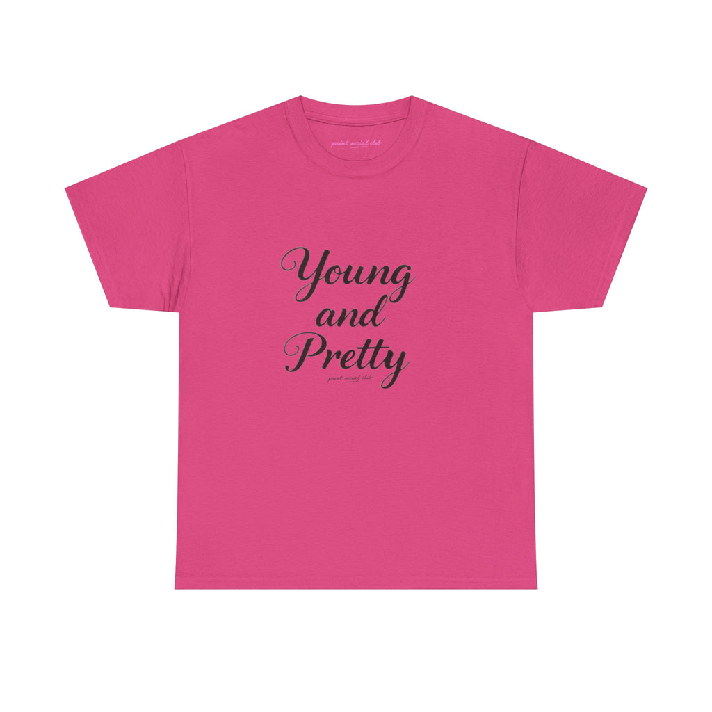 Young & Pretty Classic Tee in Heliconia, front