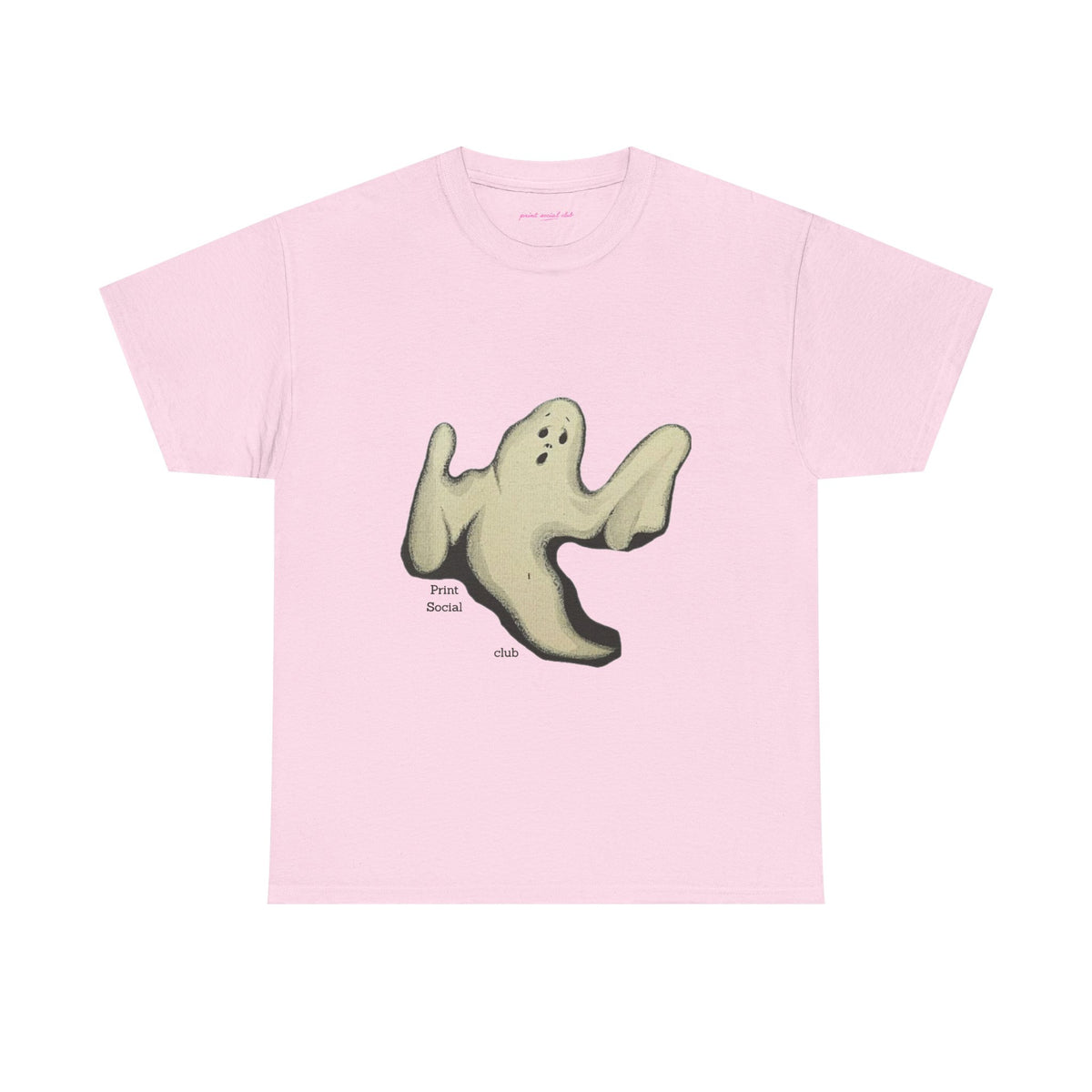 Boo Classic Tee in Light Pink, front