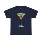 Pumpkin Martini Classic Tee in Navy, front