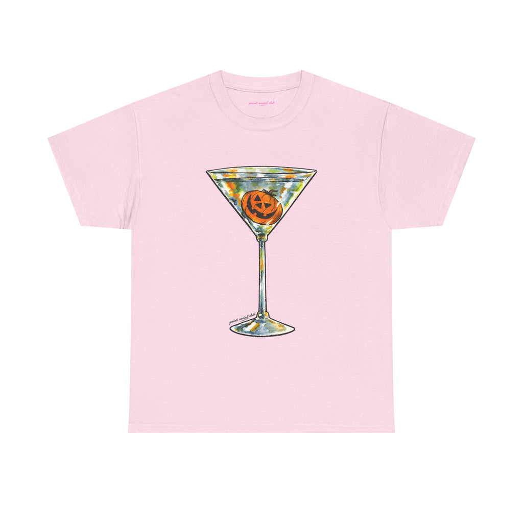 Pumpkin Martini Classic Tee in Light Pink, front