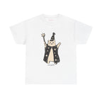 Wizard Cat Classic Tee in White, front