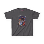 Trick Or Treaters Baby Tee in Charcoal, front