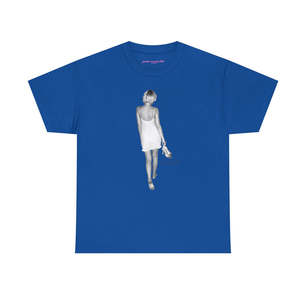 Heels in Hand Classic Tee in Royal, front