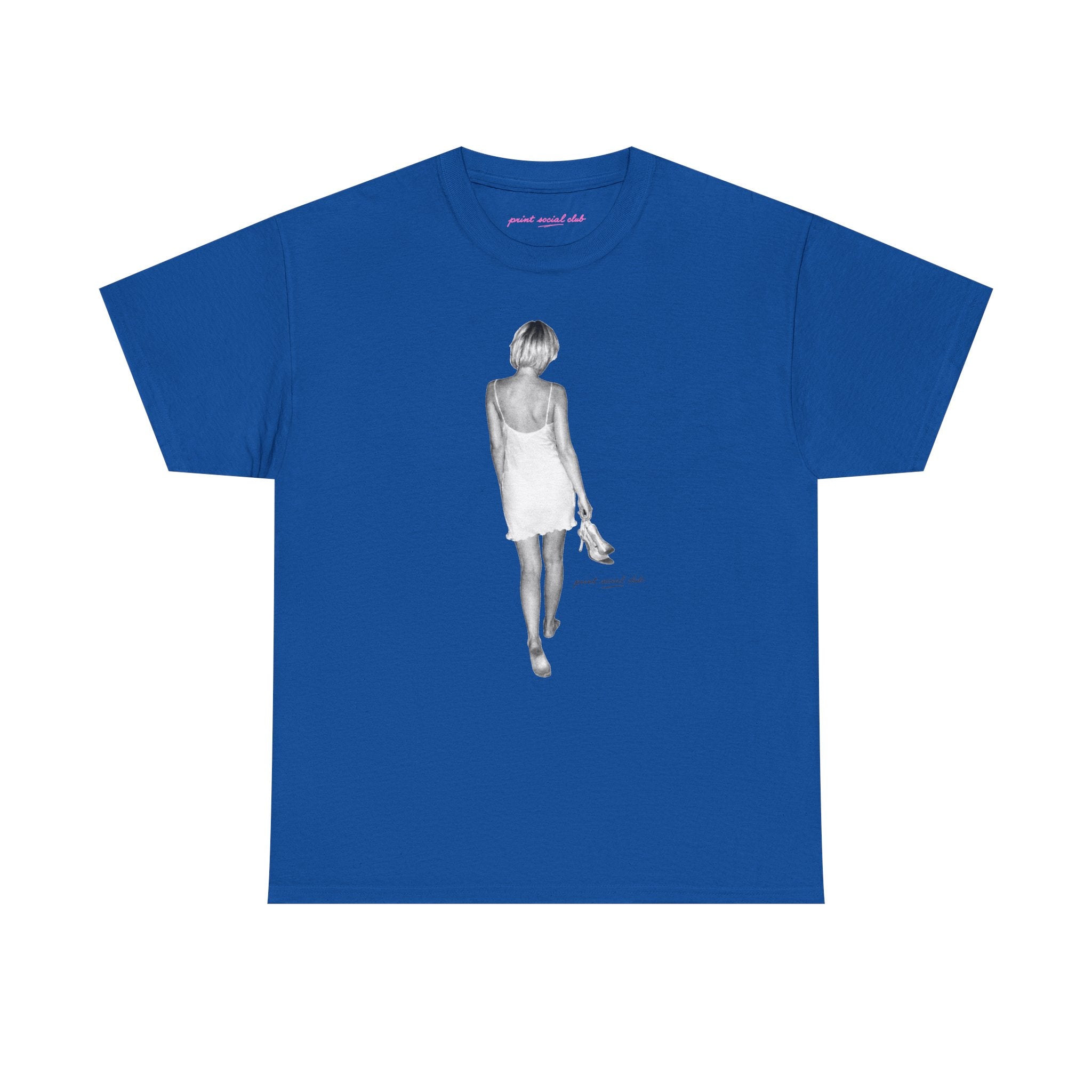 Heels in Hand Classic Tee in Royal, front