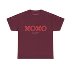 XOXO Classic Tee in Maroon, front