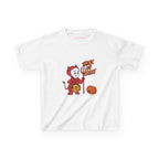 Little Devil Baby Tee in White, front