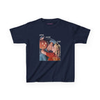 Pumpkin Kiss Baby Tee in Navy, front