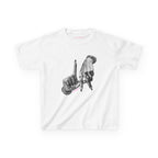 LA Baby Tee in White, front